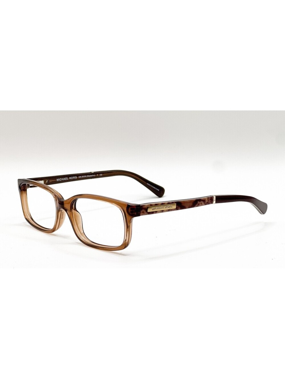 Michael Kors MK 8006 3011 Brown Rectangle Authentic Eyeglass Frames 52-16